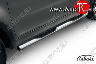 14 579 р. Защита порогов Arbori SSANGYONG Actyon дорестайлинг (2010-2013)  с доставкой в г. Керчь