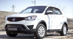 819 р. Зимняя заглушка решетки переднего бампера РА  SSANGYONG Actyon (2013-2021) рестайлинг  с доставкой в г. Керчь. Увеличить фотографию 3