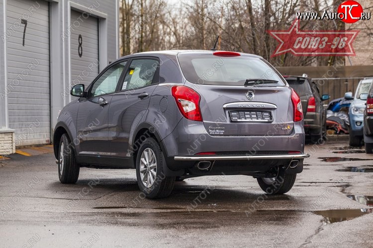11 384 р. Задняя защита бампера от диаметром 42мм Souz-96 SSANGYONG Actyon рестайлинг (2013-2021)  с доставкой в г. Керчь