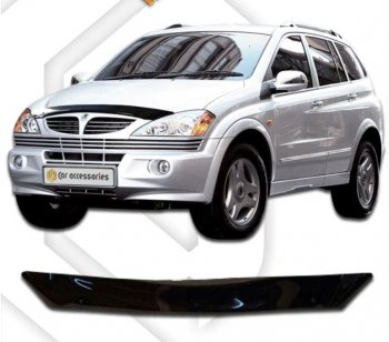 Дефлектор капота CA-Plastic SSANGYONG Kyron дорестайлинг (2005-2007)
