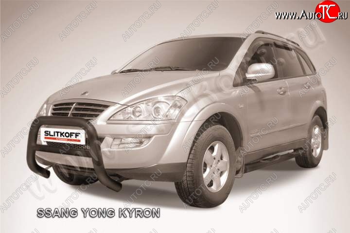 23 599 р. Кенгурятник низкий d76  SSANGYONG Kyron (2005-2007) дорестайлинг (Цвет: серебристый)  с доставкой в г. Керчь