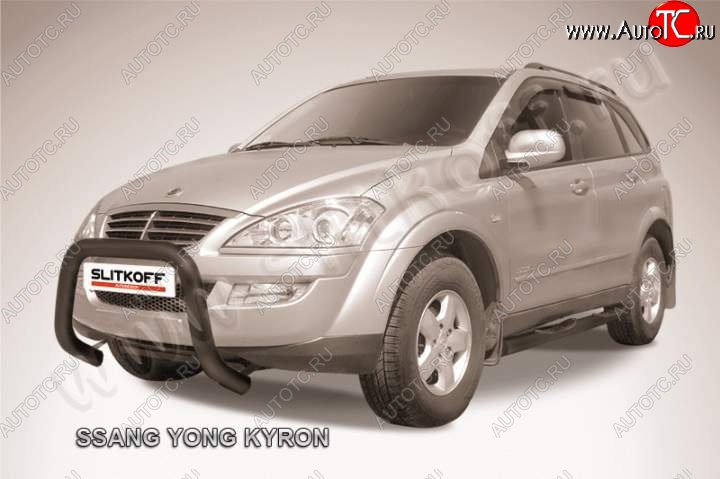 18 999 р. Кенгурятник низкий d76 мини  SSANGYONG Kyron (2005-2007) дорестайлинг (Цвет: серебристый)  с доставкой в г. Керчь