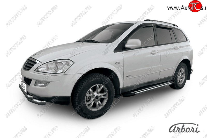 12 509 р. Порожки для ног Arbori Luxe Black SSANGYONG Kyron рестайлинг (2007-2016)  с доставкой в г. Керчь