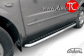 14 579 р. Защита штатных порогов с листом Arbori SSANGYONG Kyron рестайлинг (2007-2016)  с доставкой в г. Керчь
