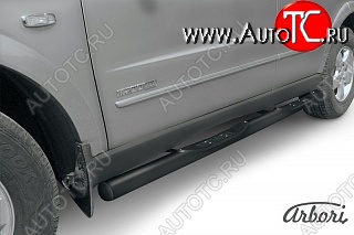 9 989 р. Защита порогов Arbori SSANGYONG Kyron рестайлинг (2007-2016)  с доставкой в г. Керчь