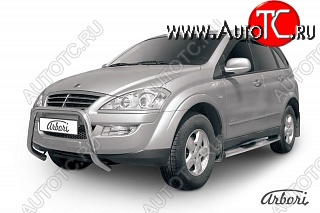 22 139 р. Защита переднего бампера Arbori SSANGYONG Kyron рестайлинг (2007-2016)  с доставкой в г. Керчь