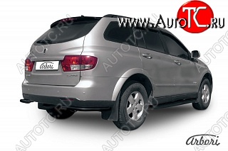 5 399 р. Защита заднего бампера Arbori SSANGYONG Kyron рестайлинг (2007-2016)  с доставкой в г. Керчь