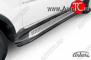 5 399 р. Защита порогов Arbori SSANGYONG Rexton Y290 (2012-2017)  с доставкой в г. Керчь