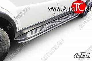8 459 р. Защита порогов Arbori SSANGYONG Rexton Y290 (2012-2017)  с доставкой в г. Керчь