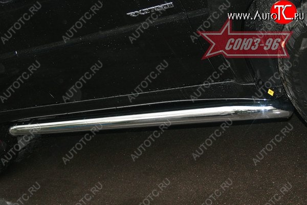 14 309 р. Защита порогов Souz-96 (d76) SSANGYONG Rexton Y250 (2006-2012)  с доставкой в г. Керчь