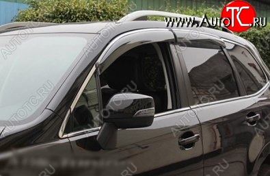 3 149 р. Комплект дефлекторов окон СТ Subaru Forester SJ рестайлинг (2016-2019)  с доставкой в г. Керчь