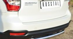 15 799 р. Одинарная защита заднего бампера из трубы диаметром 63 мм SLITKOFF  Subaru Forester  SJ (2012-2016) дорестайлинг  с доставкой в г. Керчь. Увеличить фотографию 2