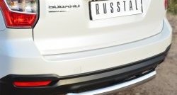 15 999 р. Одинарная защита заднего бампера из трубы диаметром 76 мм SLITKOFF  Subaru Forester  SJ (2012-2016) дорестайлинг  с доставкой в г. Керчь. Увеличить фотографию 2