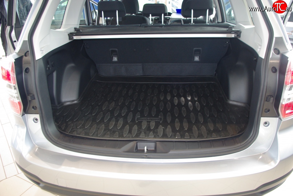 1 569 р. Коврик в багажник Aileron (полиуретан) Subaru Forester SJ дорестайлинг (2012-2016)  с доставкой в г. Керчь