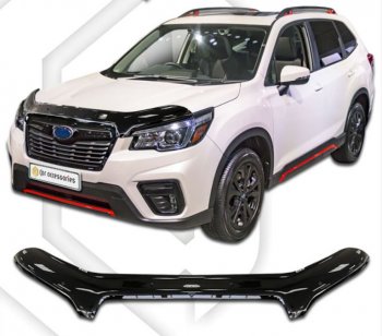 Дефлектор капота CA-Plastiс Subaru Forester SK/S14 дорестайлинг (2018-2021)