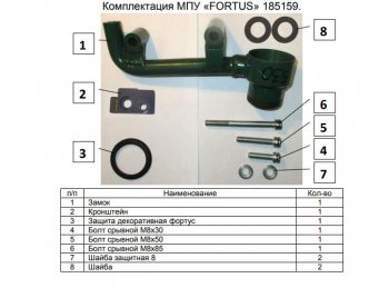 11 749 р. Замок КПП FORTUS АТ+ Subaru Forester SK/S14 дорестайлинг (2018-2021)  с доставкой в г. Керчь. Увеличить фотографию 3