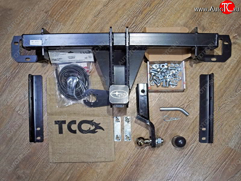 19 349 р. Фаркоп (тягово-сцепное устройство) TCC  Subaru Forester  SK/S14 (2018-2021) дорестайлинг (оцинкованный, шар E нержавейка)  с доставкой в г. Керчь