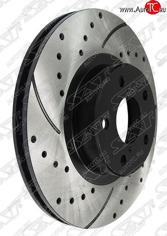 7 299 р. Комплект тормозных дисков SAT (перфорированые, передние, d 276) Subaru Forester SF дорестайлинг (1997-2000)  с доставкой в г. Керчь