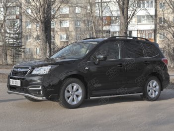 18 849 р. Защита переднего бампера SLITKOFF d63 волна Subaru Forester SJ рестайлинг (2016-2019)  с доставкой в г. Керчь. Увеличить фотографию 4