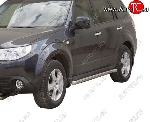 30 999 р. Защита порогов ТехноСфера (Техно Сфера) (нержавейка, 63.5 mm)  Subaru Forester  SH (2008-2013)  с доставкой в г. Керчь