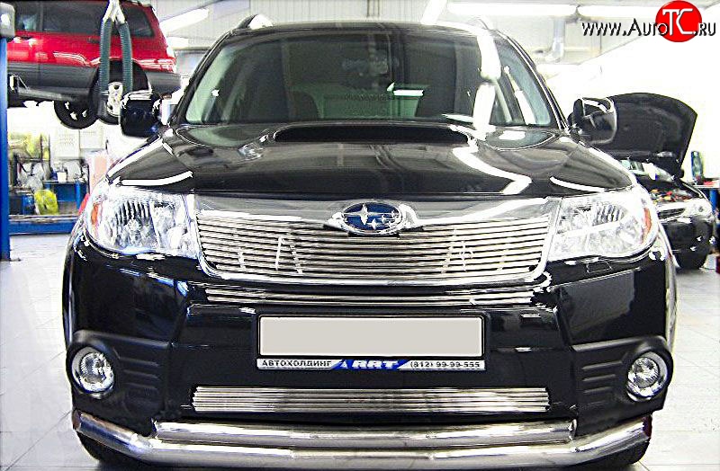 4 099 р. Декоративная вставка воздухозаборника SH (рестайлинг) Berkut Subaru Forester SH (2008-2013)  с доставкой в г. Керчь