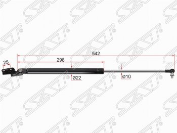 Правый газовый упор крышки багажника SAT Subaru Forester SH (2008-2013)