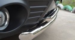 18 399 р. Защита переднего бампера (2 трубыØ63 и 42 мм, нержавейка) SLITKOFF  Subaru Forester  SH (2008-2013)  с доставкой в г. Керчь. Увеличить фотографию 3