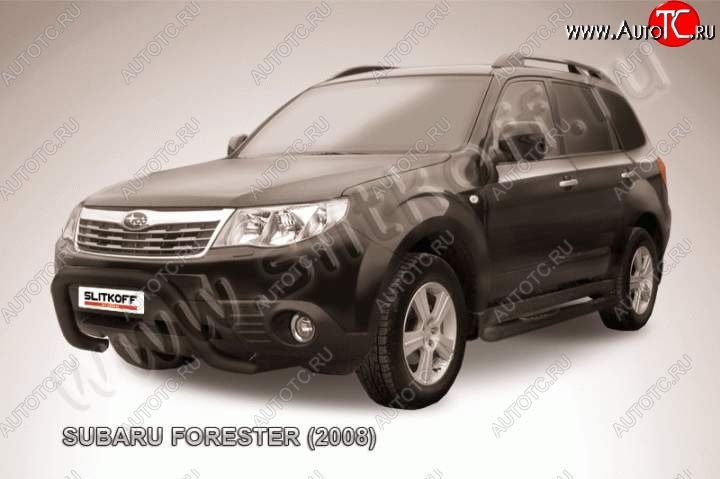 18 999 р. Кенгурятник d76 низкий рама  Subaru Forester  SH (2008-2013) (Цвет: серебристый)  с доставкой в г. Керчь