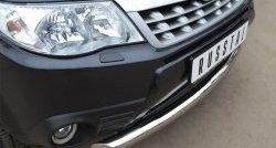 15 999 р. Одинарная защита переднего бампера диаметром 76 мм SLITKOFF  Subaru Forester  SH (2008-2013)  с доставкой в г. Керчь. Увеличить фотографию 3