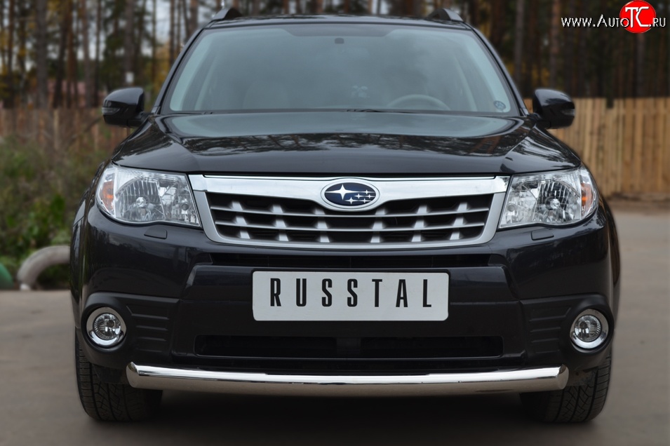 15 999 р. Одинарная защита переднего бампера диаметром 76 мм SLITKOFF  Subaru Forester  SH (2008-2013)  с доставкой в г. Керчь