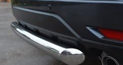 15 999 р. Одинарная защита заднего бампера из трубы диаметром 76 мм SLITKOFF  Subaru Forester  SH (2008-2013)  с доставкой в г. Керчь. Увеличить фотографию 2