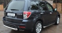 15 999 р. Одинарная защита заднего бампера из трубы диаметром 76 мм SLITKOFF  Subaru Forester  SH (2008-2013)  с доставкой в г. Керчь. Увеличить фотографию 4