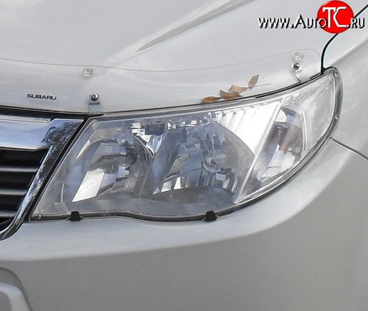 1 484 р. Прозрачная защита передних фар Novline Subaru Forester SH (2008-2013)  с доставкой в г. Керчь