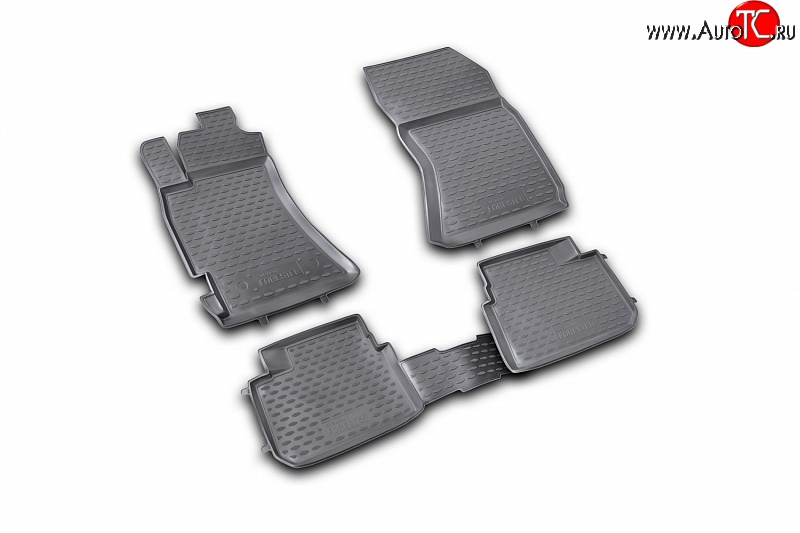 2 589 р. Коврики в салон Element 4 шт. (полиуретан) (2.5 XT) Subaru Forester SH (2008-2013)  с доставкой в г. Керчь