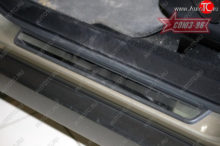 2 564 р. Накладки на внутреннюю пластиковую часть порога Souz-96  Subaru Forester  SH (2008-2013)  с доставкой в г. Керчь