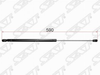 Газовый упор крышки багажника SAT Subaru Impreza  GG (2000-2007) хэтчбэк дорестайлинг, хэтчбэк 1-ый рестайлинг, хэтчбэк 2-ой рестайлинг