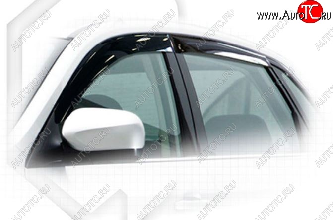 1 899 р. Дефлектора окон CA-Plastic Subaru Impreza GE седан (2007-2012) (Classic полупрозрачный, Без хром.молдинга, Крепление только на скотч)  с доставкой в г. Керчь
