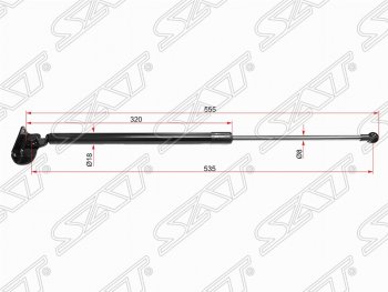 Правый газовый упор крышки багажника SAT Subaru Impreza  GH (2007-2012) хэтчбэк