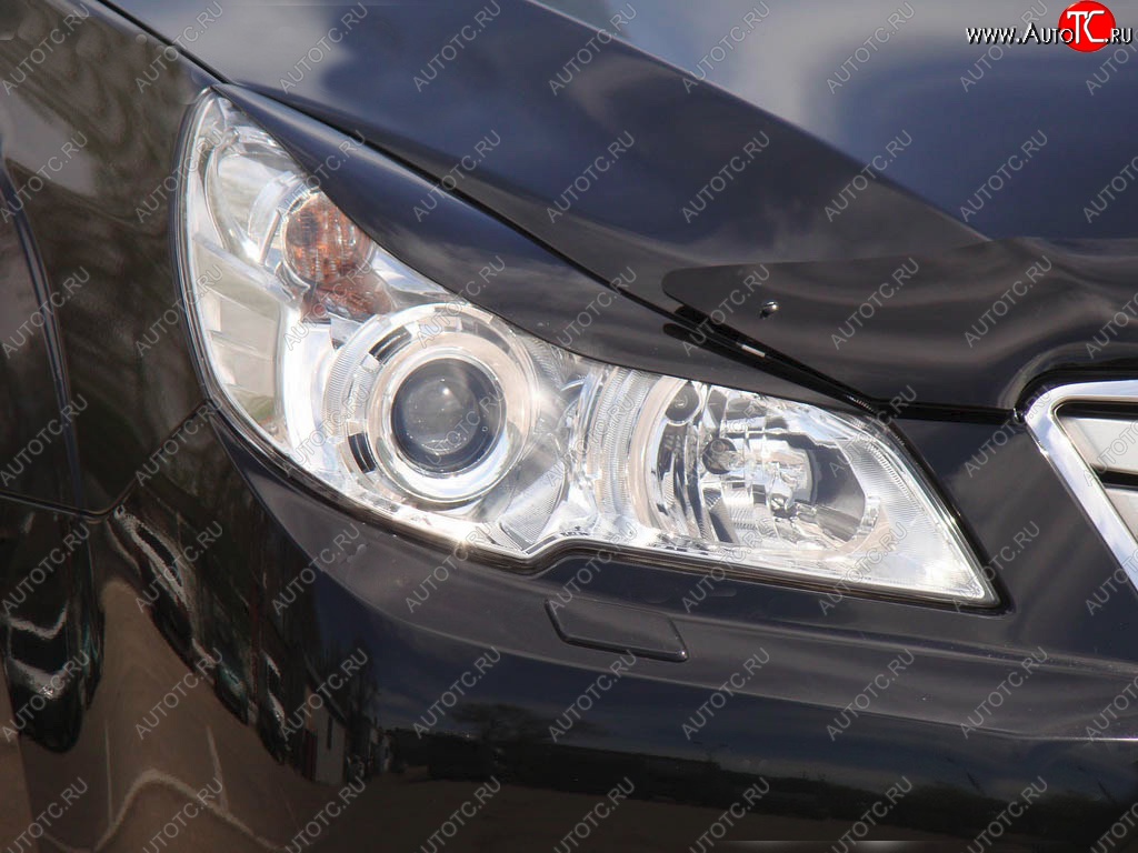 1 149 р. Реснички на фары Tuning-Sport  Subaru Outback ( BR/B14,  BR,) (2009-2015) дорестайлинг универсал, B14)  рестайлинг универсал (Неокрашенные)  с доставкой в г. Керчь