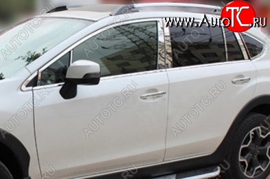 13 299 р. Накладки на стойки дверей СТ Subaru XV GP/G33 дорестайлинг (2012-2016) (Неокрашенные)  с доставкой в г. Керчь
