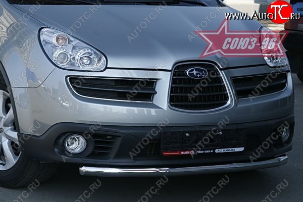 11 069 р. Защита переднего бампера одинарная Souz-96 (d60) Subaru Tribeca (2005-2007)  с доставкой в г. Керчь