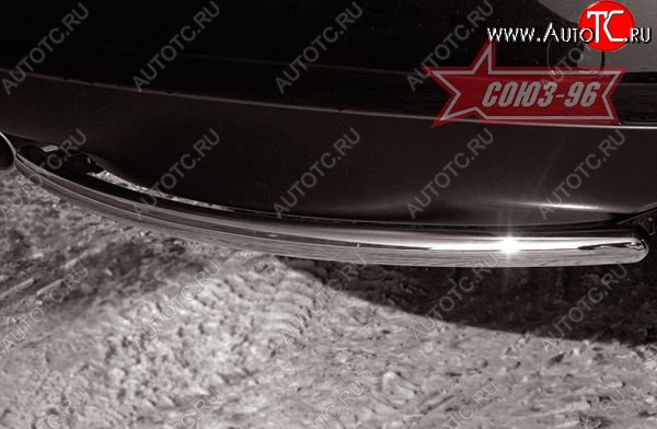 9 746 р. Защита заднего бампера Souz-96 (d42) Subaru Tribeca (2005-2007)  с доставкой в г. Керчь