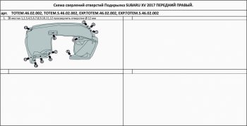 399 р. Правый подкрылок передний TOTEM Subaru XV GT/G24 дорестайлинг (2017-2021)  с доставкой в г. Керчь. Увеличить фотографию 2