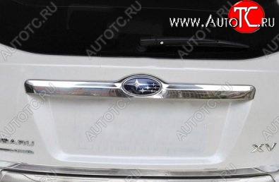 5 349 р. Накладка на крышку багажника СТ Subaru XV GP/G33 дорестайлинг (2012-2016)  с доставкой в г. Керчь