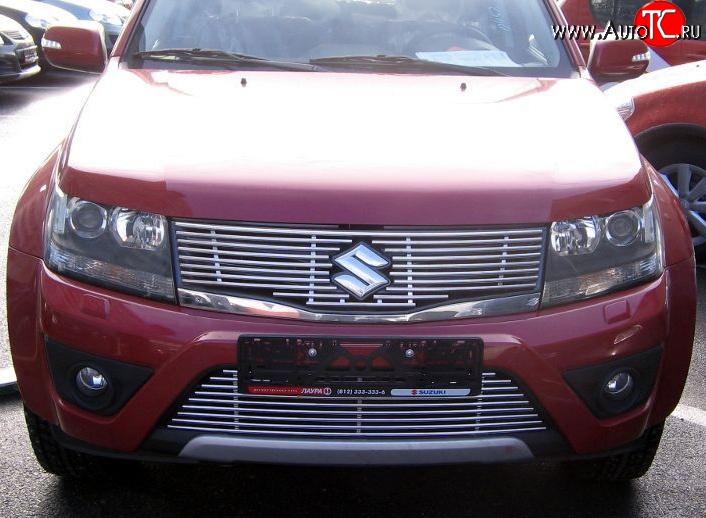 5 199 р. Декоративная вставка решетки радиатора Berkut Suzuki Grand Vitara JT 3 двери 2-ой рестайлинг (2012-2016)  с доставкой в г. Керчь