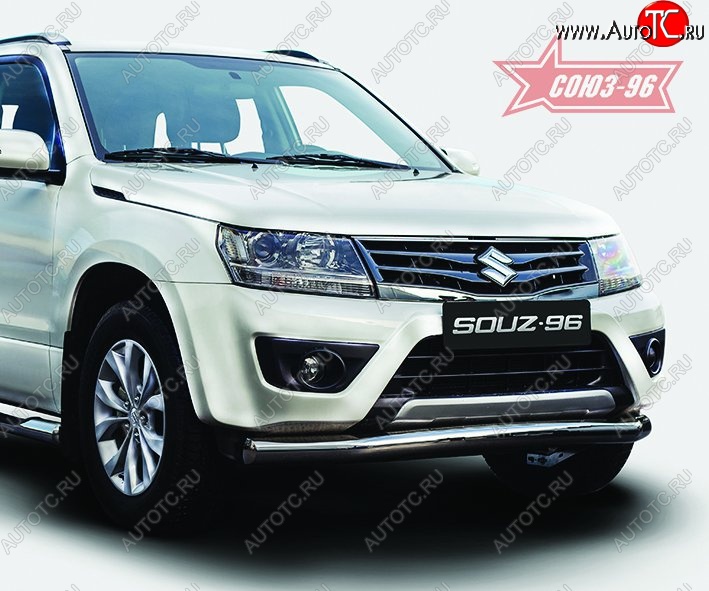 13 229 р. Защита переднего бампера одинарная Souz-96 (d76) Suzuki Grand Vitara JT 5 дверей 2-ой рестайлинг (2012-2016)  с доставкой в г. Керчь