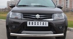 15 999 р. Одинарная защита переднего бампера диаметром 76 мм (5 дв.) SLITKOFF  Suzuki Grand Vitara ( JT 5 дверей,  JT) (2012-2016) 2-ой рестайлинг, 3 двери 2-ой рестайлинг  с доставкой в г. Керчь. Увеличить фотографию 4