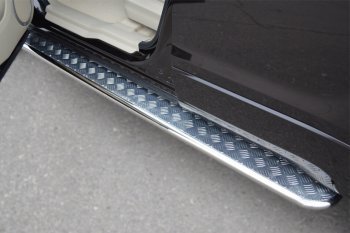 22 999 р. Широкая защита порогов с трубой диаметром 42 мм 5 дв. SLITKOFF v2 Suzuki Grand Vitara JT 5 дверей 2-ой рестайлинг (2012-2016)  с доставкой в г. Керчь. Увеличить фотографию 3