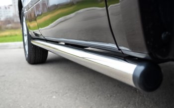 10 099 р. Защита порогов из круглой трубы диаметром 63 мм 3дв. Russtal v2 Suzuki Grand Vitara JT 3 двери 2-ой рестайлинг (2012-2016)  с доставкой в г. Керчь. Увеличить фотографию 2