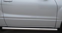 69 999 р. Защита порогов из круглой трубы диаметром 63 мм (3 дв.) Russtal Suzuki Grand Vitara JT 3 двери 2-ой рестайлинг (2012-2016) (Защита порогов с со скосами на торцах (вариант 1))  с доставкой в г. Керчь. Увеличить фотографию 2